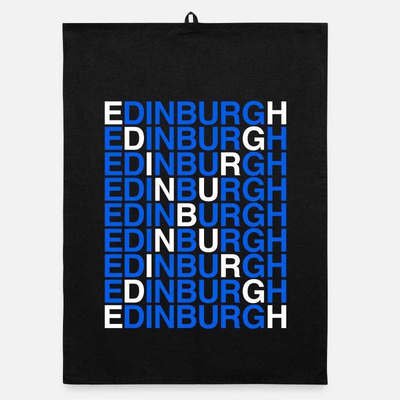 EDIMBOURG Écosse Drapeau Schottland Torchon bio