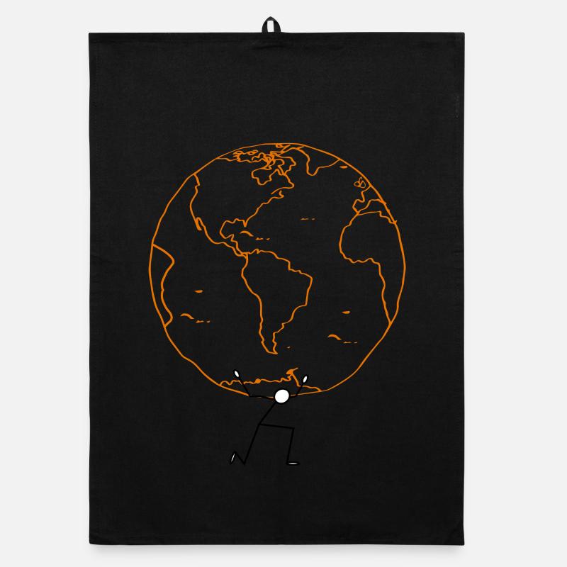 EARTH02 - Organic Geschirrtuch - Schwarz