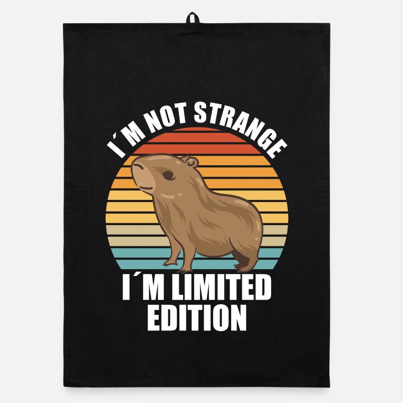 Capybara Zootier Design Organic Geschirrtuch