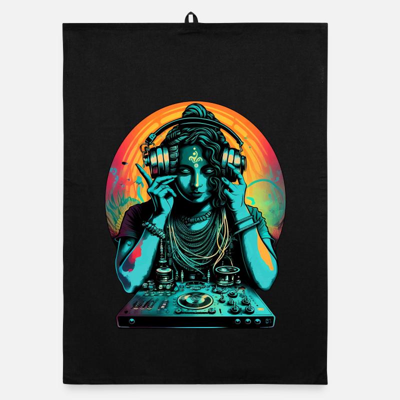 Goddess DJ Organic dish towel