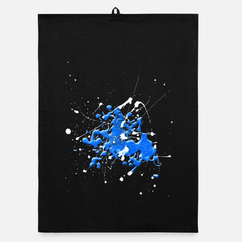 Whiteblue.Splash - Organic Geschirrtuch - Schwarz