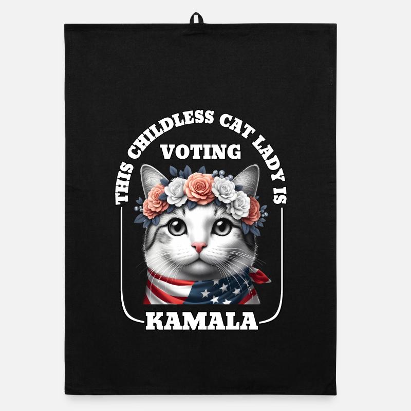 This childless cat lady is voting Kamala Harris Organic dish towel