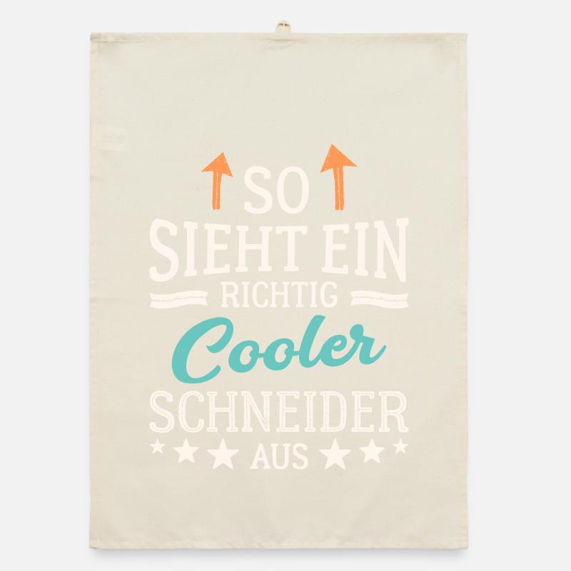 So sieht ein richtig cooler Schneider aus Organic Geschirrtuch