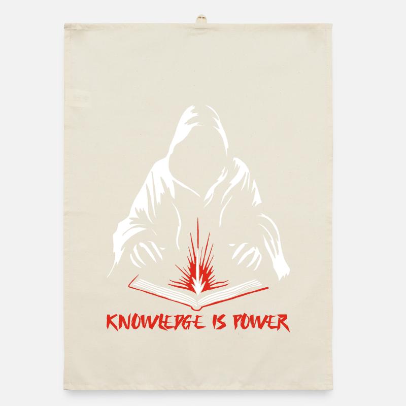 Knowledge is power Organic dish towel