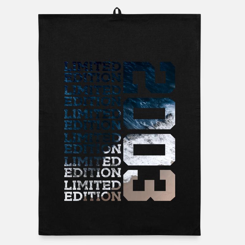LIMITED EDITION 2003 22 YEARS 22ND BIRTHDAY Organic dish towel