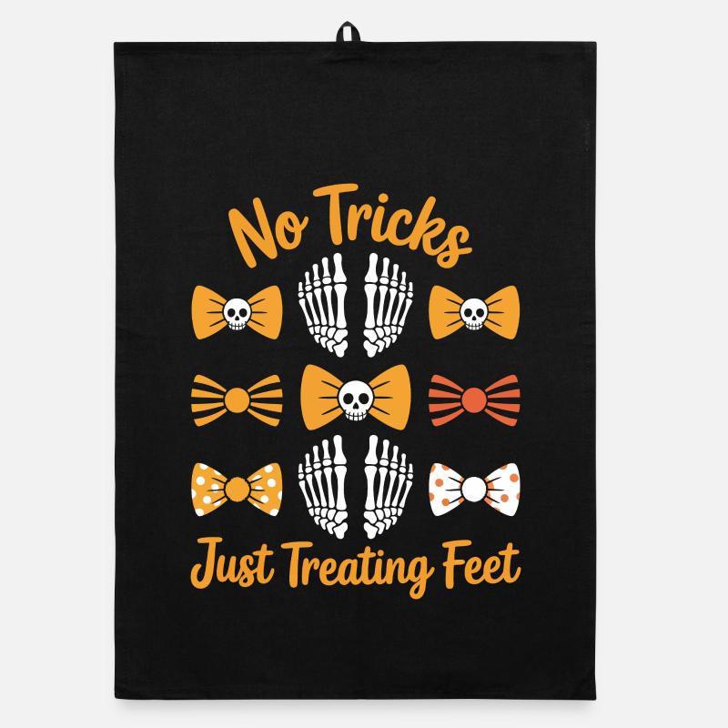 Pas d’astuces, juste traiter les pieds - Torchon bio - noir