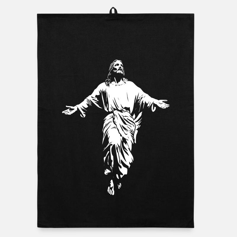 Jesus Christ Christian God Organic dish towel