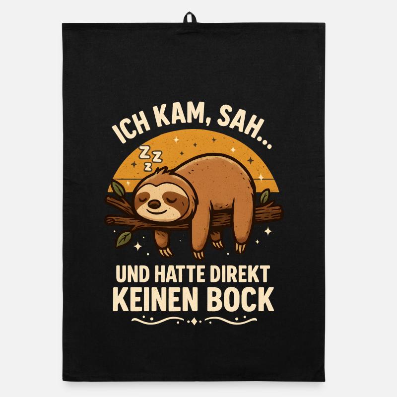Ich Kam Sah Und Hatte Direkt Keinen Bock! Organic Geschirrtuch