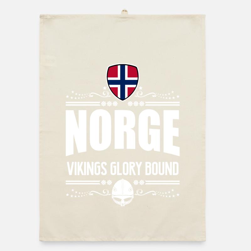 NORWEGEN - NORGE VIKINGS RUHM Organic Geschirrtuch