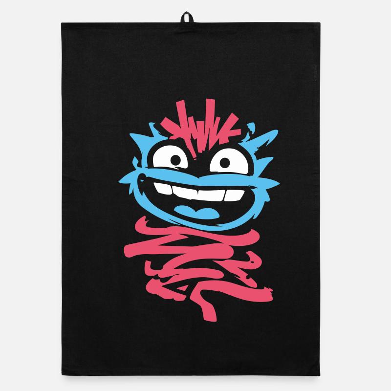 Petits Monstres : Singe punk avec clin d’œil Torchon bio