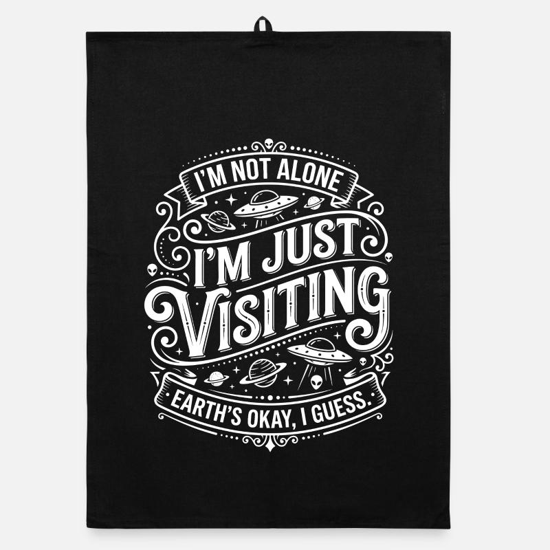 I am not alone – visitors to the earth Organic dish towel