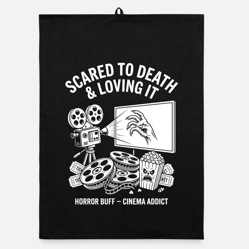 Scared to Death and Loving It Organic Geschirrtuch
