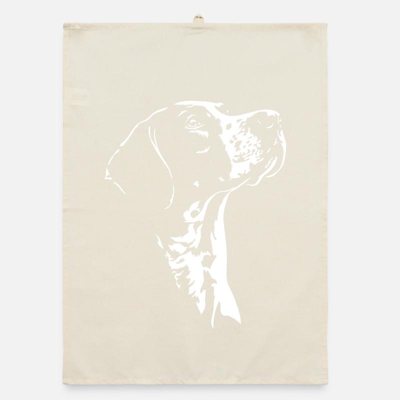 Chiens de chasse à silhouette pointer anglais Wilsigns Torchon bio