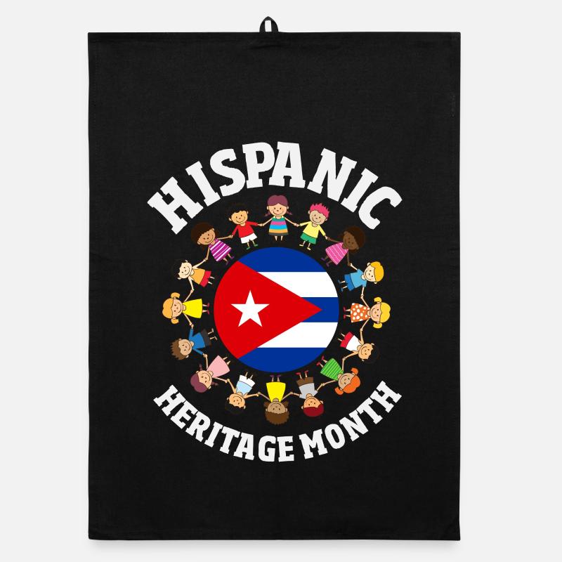 Cuba Pride & Home - Cuba Flag Design Organic dish towel