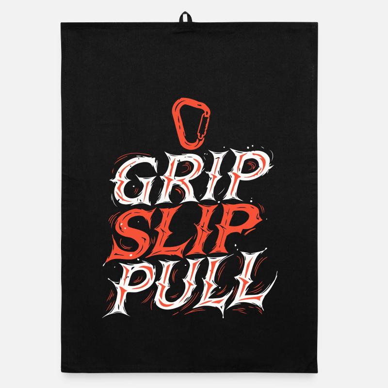 Grip Slip Pull Typographie Dynamique Torchon bio