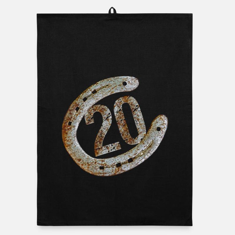 Horseshoe - 20 years Organic dish towel