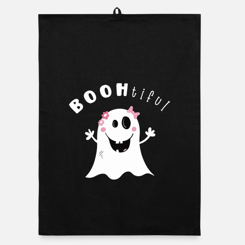 BOOtifil Ghost Hour I Fille Halloween Torchon bio