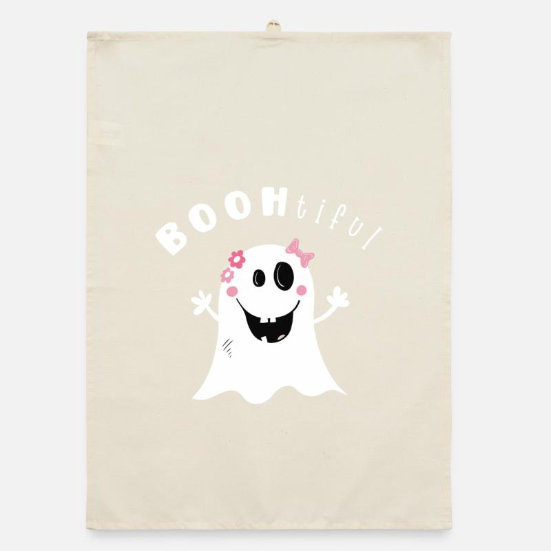 BOOtifil Ghost Hour I Fille Halloween Torchon bio