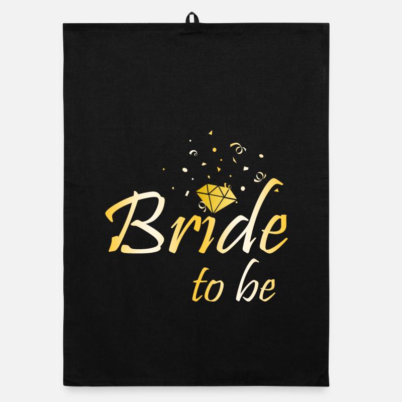 Bride to be Organic Geschirrtuch