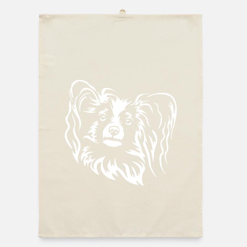 Papillon Head "Black Edition" Organic dish towel