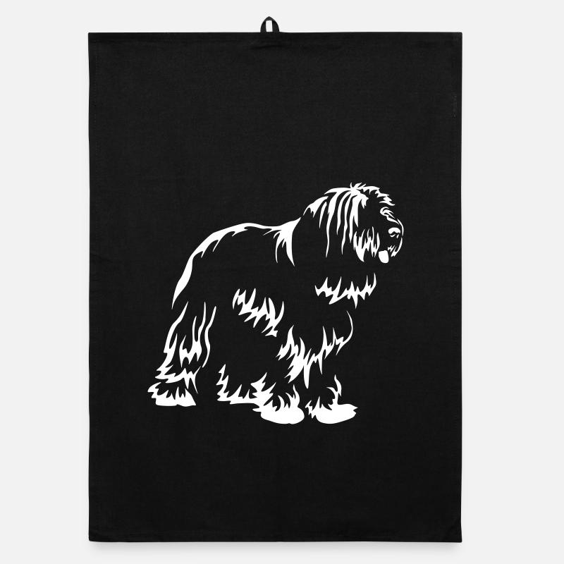 Bearded Collie « Black Edition » Torchon bio