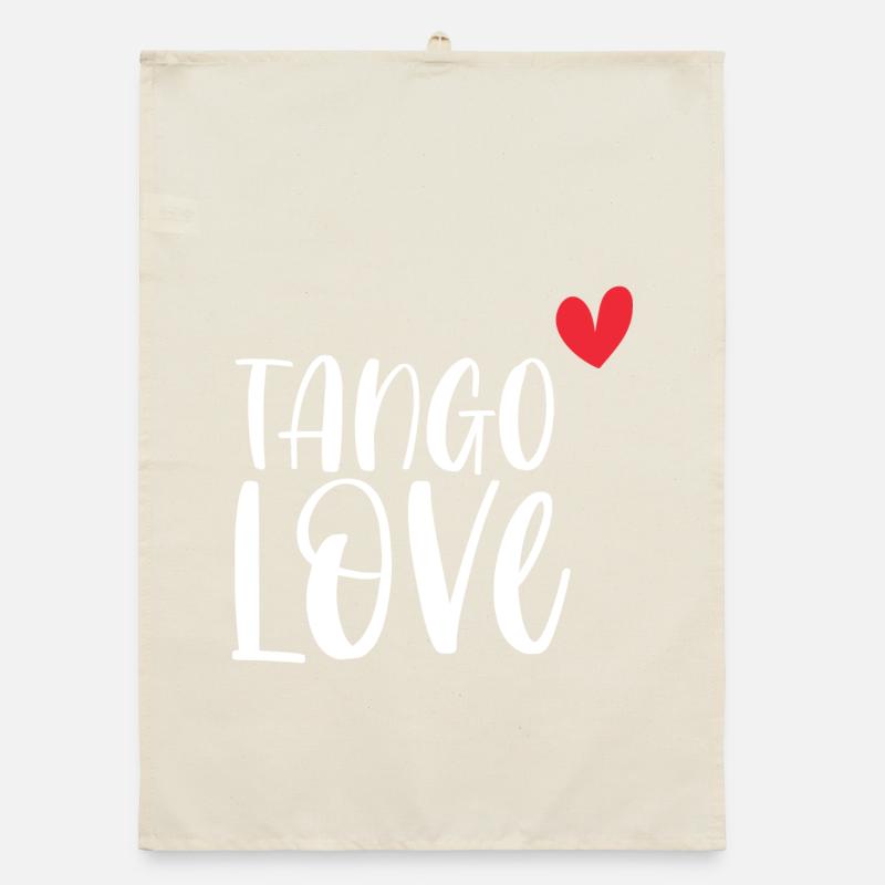 Dancer dance dance couple gift Tango Love! Organic dish towel