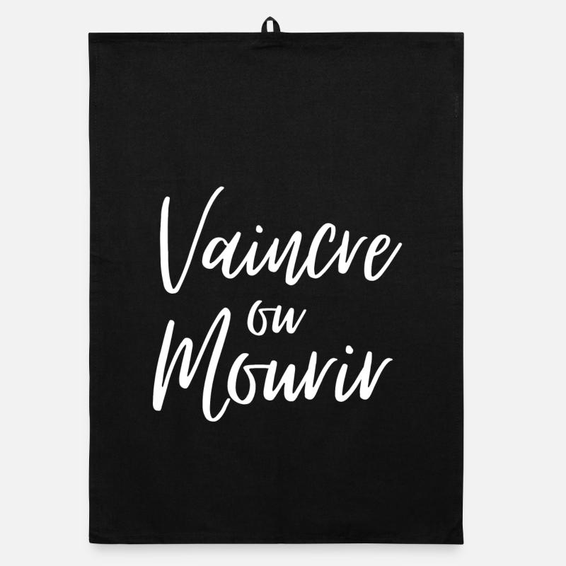 vaincre ou mourir, Vendée, vendéen - Torchon bio - noir