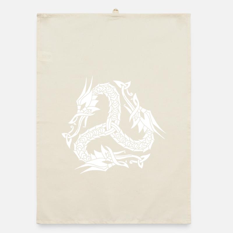 Celtic White Hydra Organic dish towel