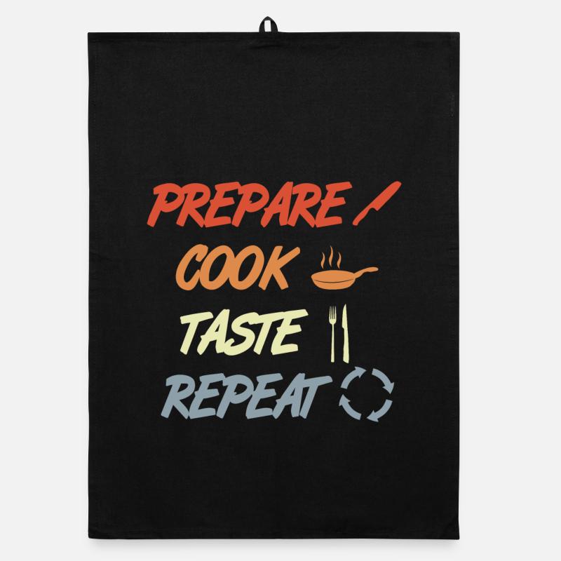 Prepare Cook Taste Repeat Organic dish towel