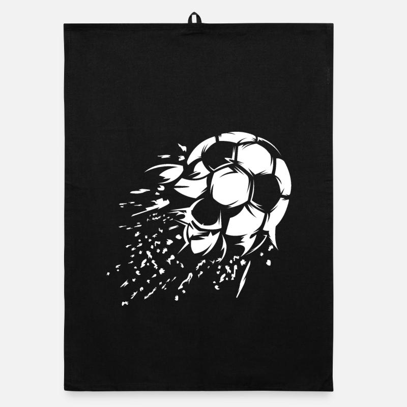 Soccer Shot Explosion Illustration Team Logo Organic dish towel