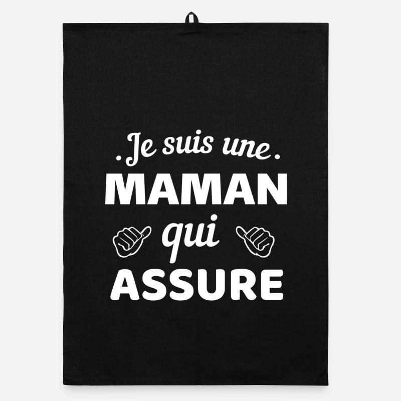 Message de Fierté Maman Assuré Torchon bio
