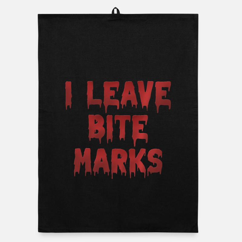 Bite Mark's Blood Traces Organic dish towel