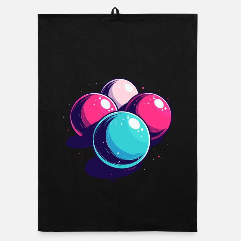 Billiard balls Organic dish towel