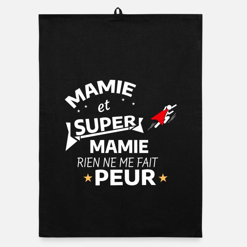 Maman Super Héroïne Affichette Torchon bio