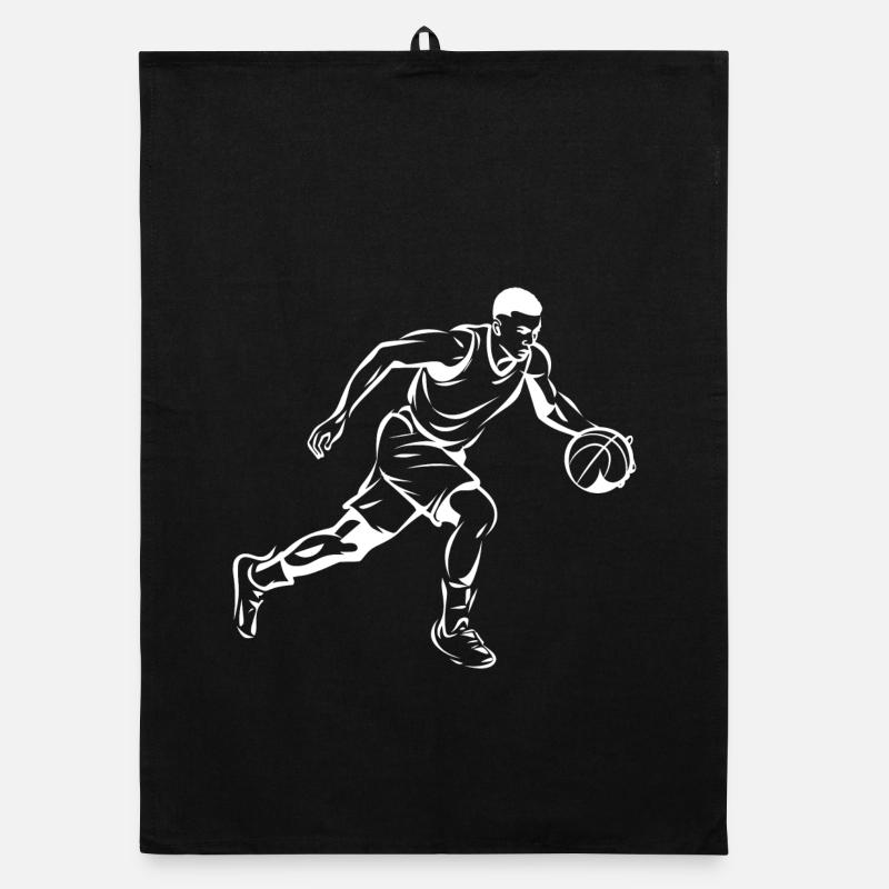 Basketball Junge Grafik Organic Geschirrtuch
