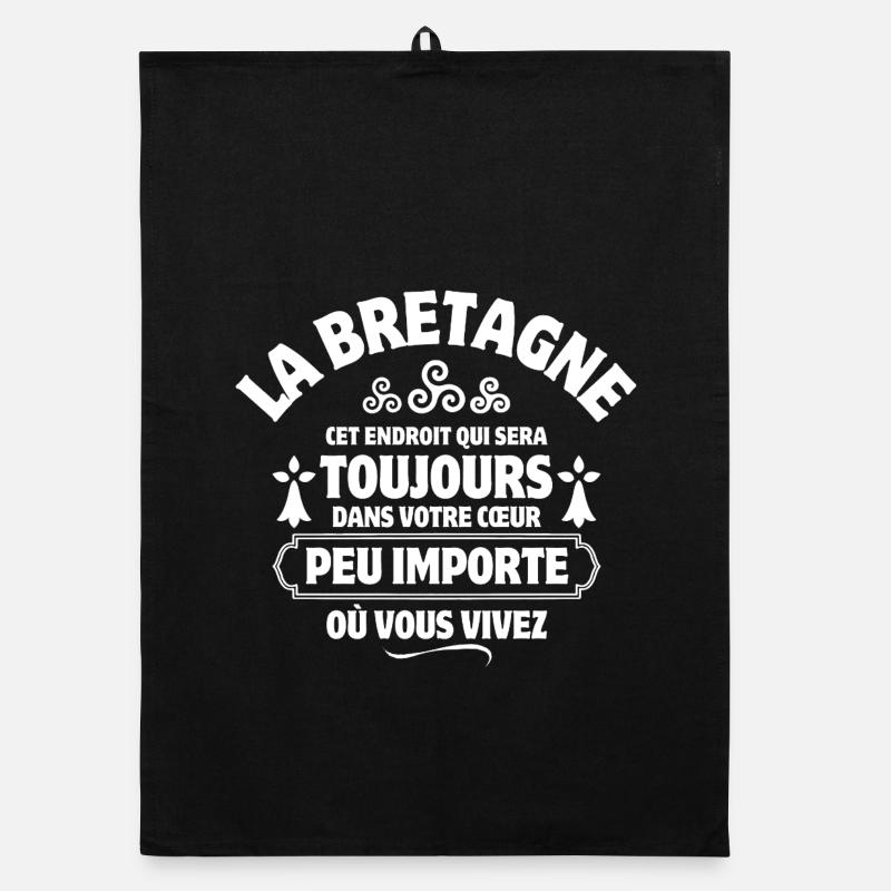 Bretagne, ich bin Bretone, Kelte Organic Geschirrtuch