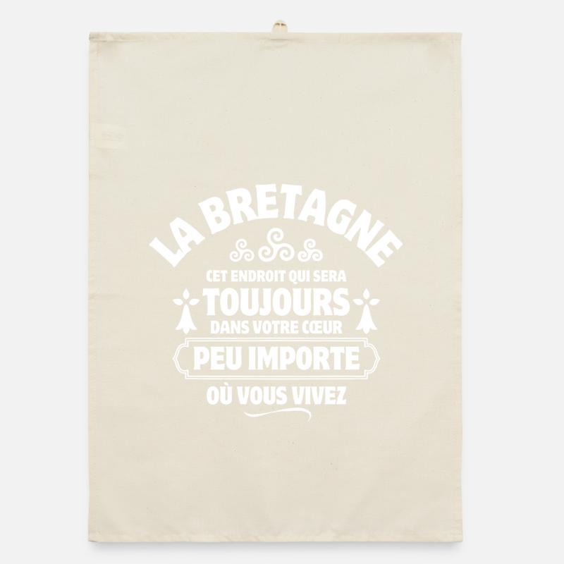 Bretagne, ich bin Bretone, Kelte Organic Geschirrtuch