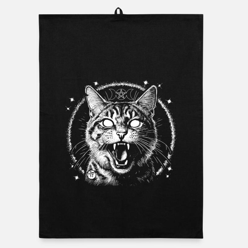 Bewitched Tabby Organic Geschirrtuch