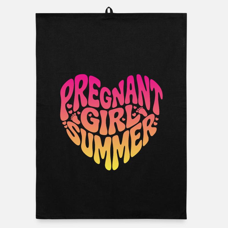 Fille enceinte Été Torchon bio