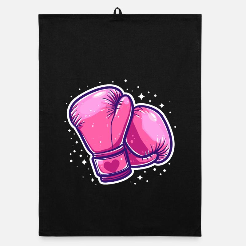 Boxhandschuhe Grafik Organic Geschirrtuch