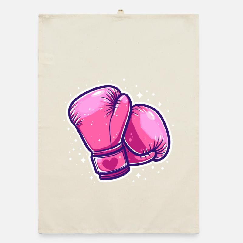 Boxhandschuhe Grafik Organic Geschirrtuch