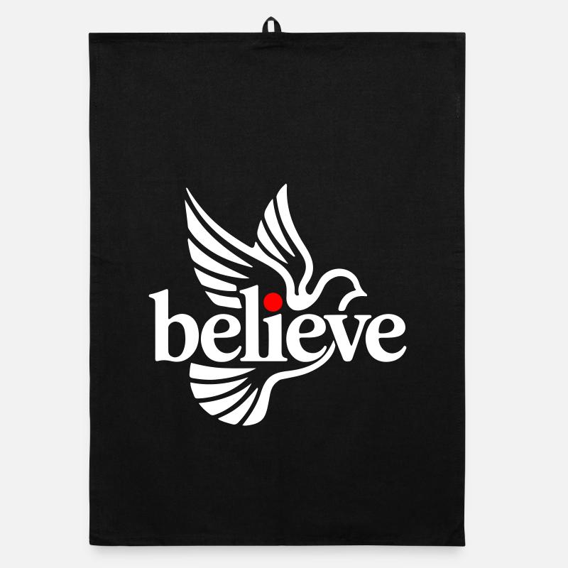 believe glaube Organic Geschirrtuch