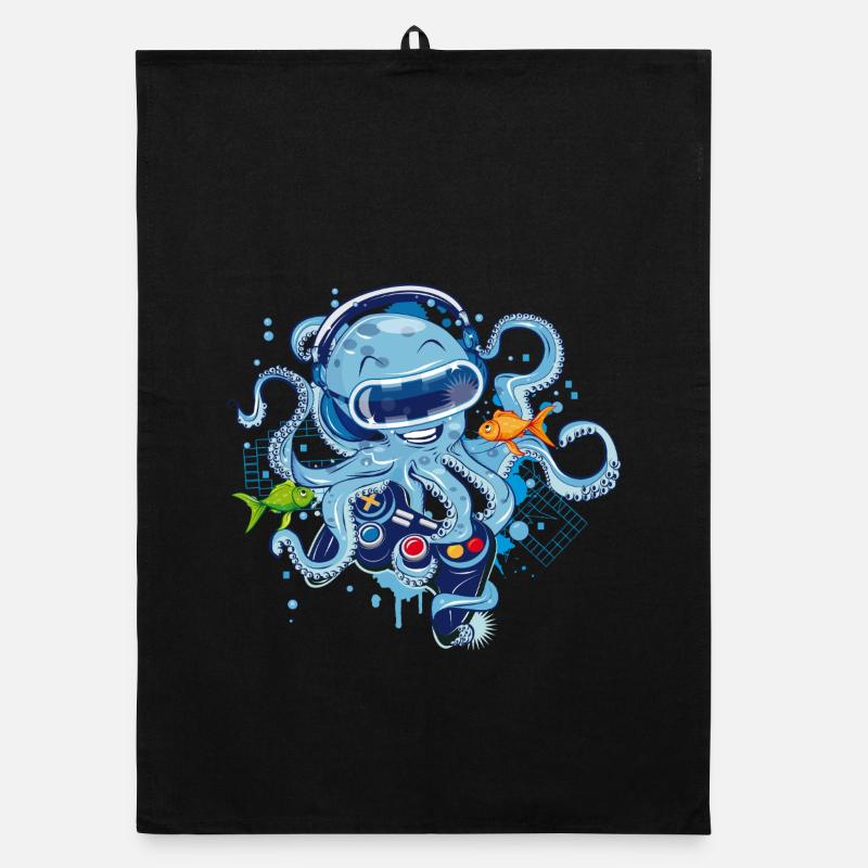 Octopus de jeu avec manette Torchon bio