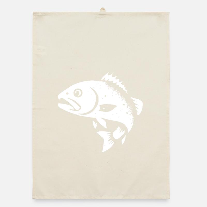 Zander und Barsch Organic Geschirrtuch