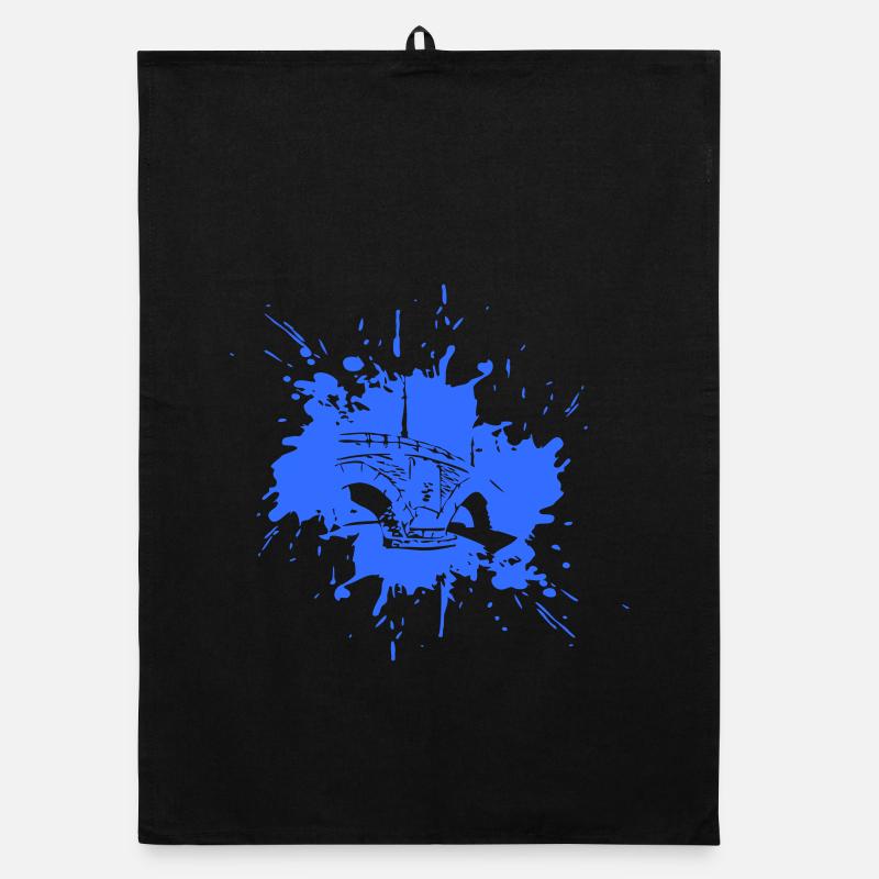 Pont dans une éclaboussure > vectorgraphique Torchon bio