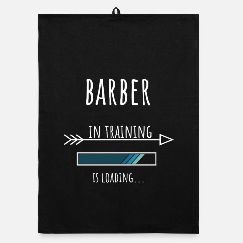 Barber Geschenk Beruf Ausbildung Barbier Organic Geschirrtuch