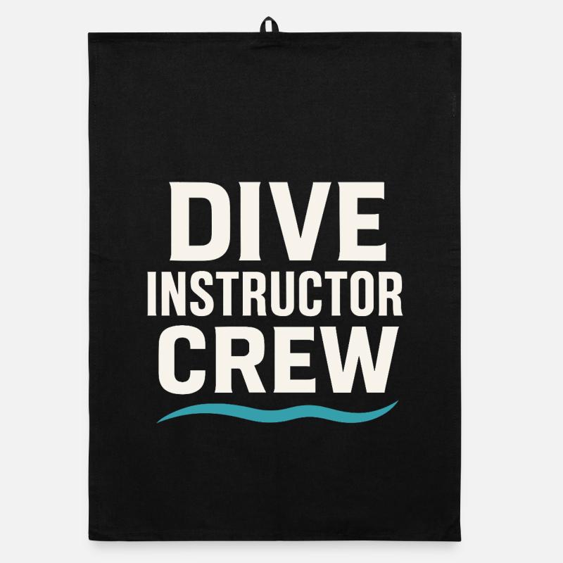 Scuba Instructor Dive Crew Pride Lehren Unter Organic Geschirrtuch