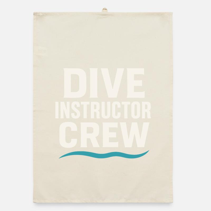 Scuba Instructor Dive Crew Pride Lehren Unter Organic Geschirrtuch