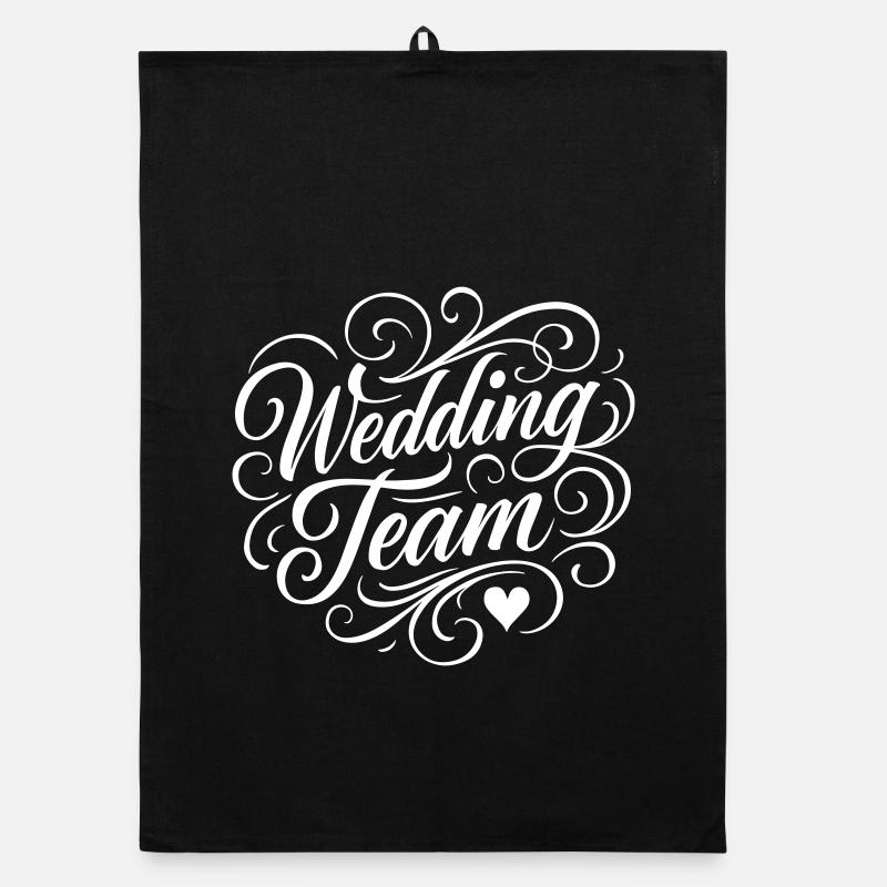 Hochzeit Team Organic Geschirrtuch