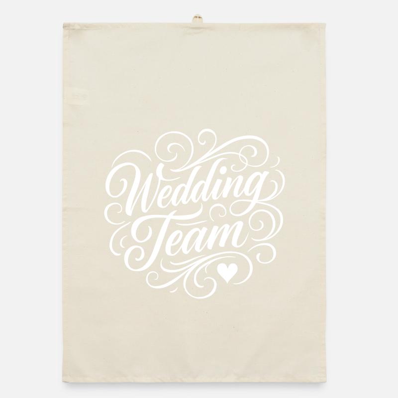Wedding Team Organic dish towel